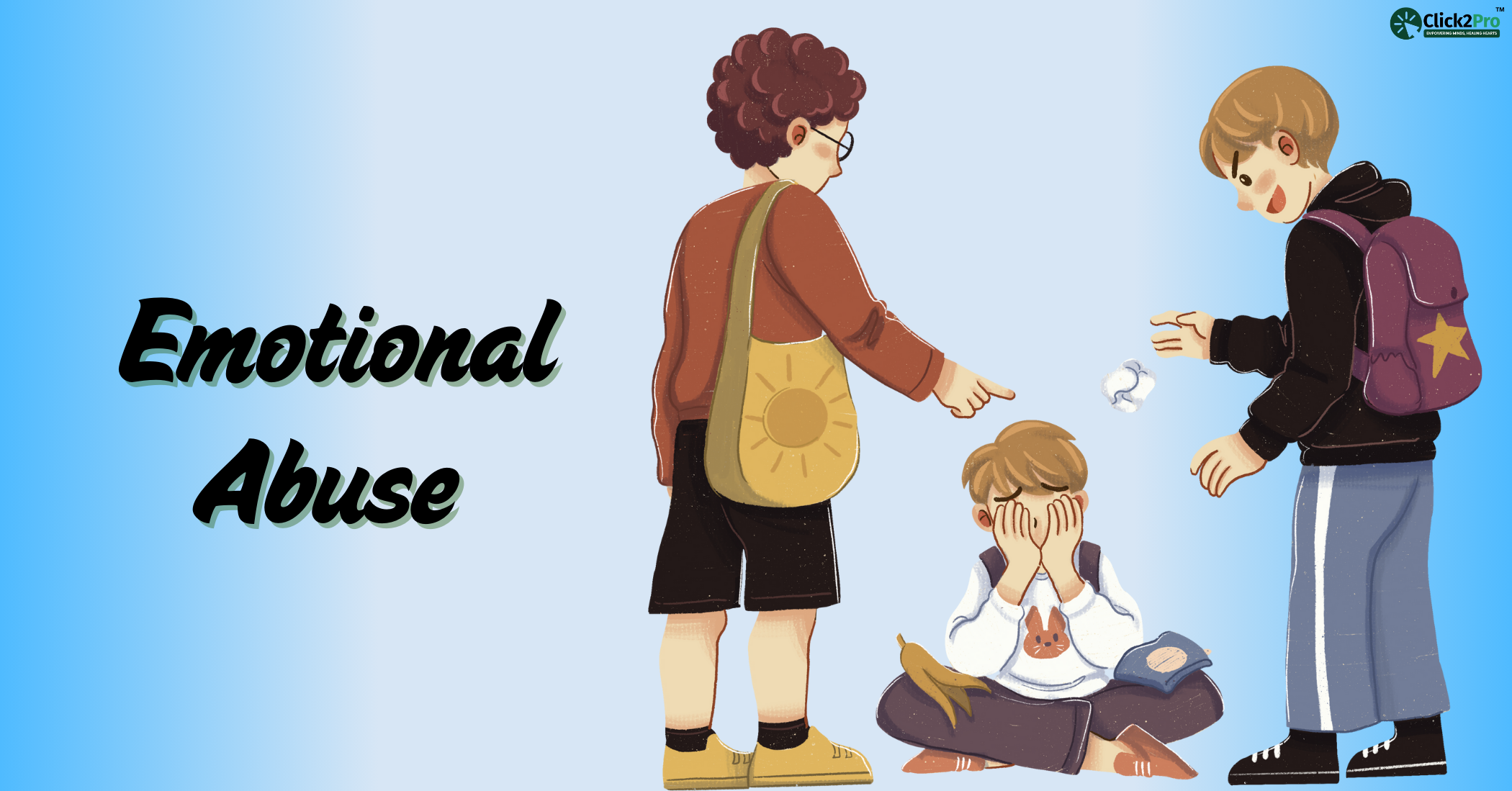 Emotional abuse effects on children highlighting bullying, isolation, and coping mechanisms support.