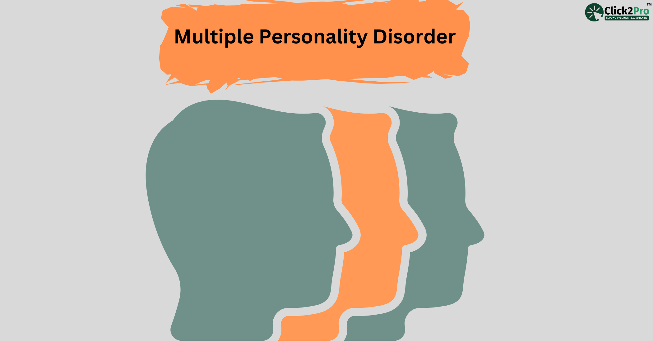 Visual representation of Multiple Personality Disorder with overlapping human silhouettes.
