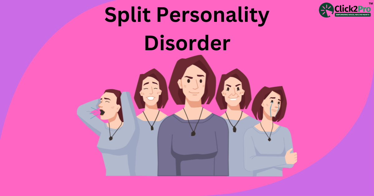 Illustration of a person with multiple emotions, symbolizing Split Personality Disorder support.