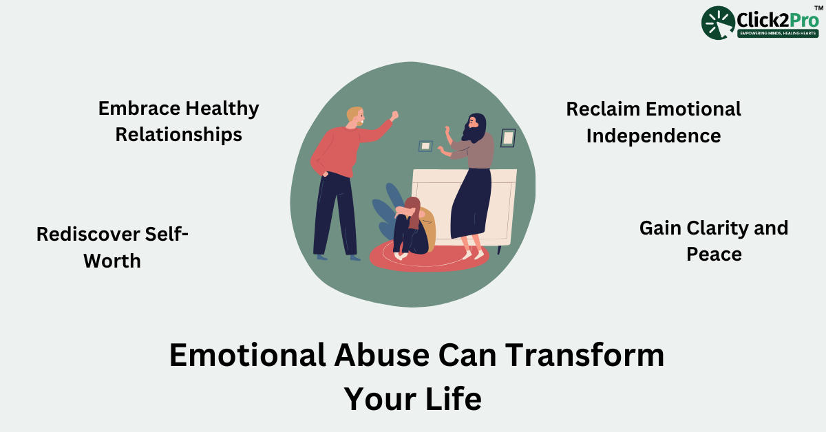 Illustration of emotional abuse recovery: Rediscover self-worth, healthy relationships, and peace.